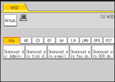 Ilustrace displeje ovládacího panelu