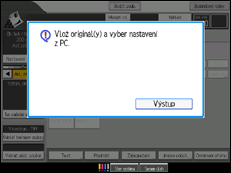 Ilustrace displeje ovládacího panelu