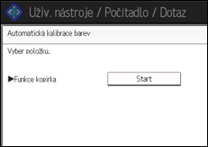 Ilustrace displeje ovládacího panelu