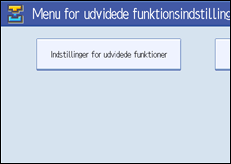 Illustration af skærm på betjeningspanel