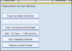 Illustration af skærm på betjeningspanel