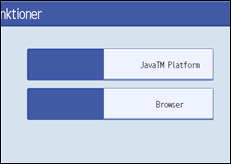 Illustration af skærm på betjeningspanel