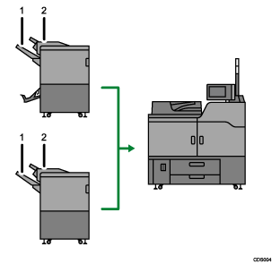 Nummereret illustration af kassette