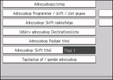 Illustration af betjeningspanelet