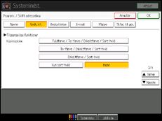 Illustration af betjeningspanelet