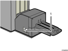 Nummereret illustration af trimmerenheden