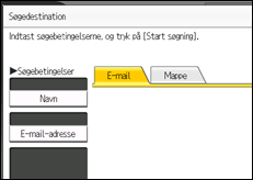 Illustration af sk&aelig;rmen p&aring; betjeningspanelet