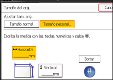 Ilustración de la pantalla panel de mandos