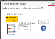 Ilustración de la pantalla panel de mandos