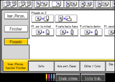 Ilustración de la pantalla panel de mandos