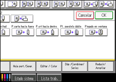 Ilustración de la pantalla panel de mandos