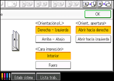 Ilustración de la pantalla panel de mandos