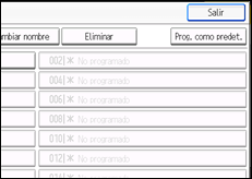 Ilustración de la pantalla panel de mandos