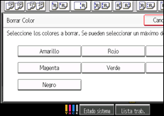 Ilustración de la pantalla panel de mandos