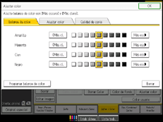 Ilustración de la pantalla panel de mandos