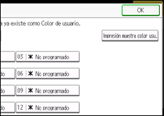 Ilustración de la pantalla panel de mandos