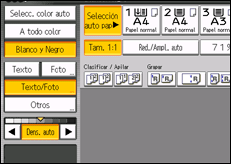 Ilustración de la pantalla panel de mandos