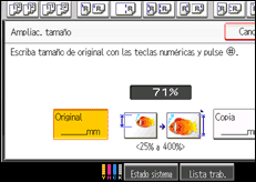 Ilustración de la pantalla panel de mandos