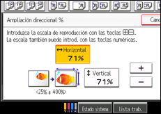 Ilustración de la pantalla panel de mandos