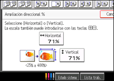 Ilustración de la pantalla panel de mandos