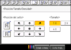 Ilustración de la pantalla panel de mandos