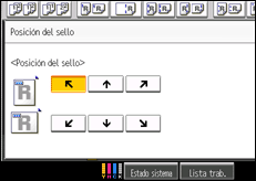 Ilustración de la pantalla panel de mandos