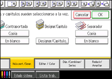 Ilustración de la pantalla panel de mandos