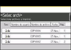 Ilustración de la pantalla panel de mandos