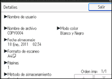 Ilustración de la pantalla panel de mandos