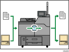 Ilustración de uso de documentos almacenados
