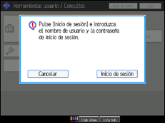 Ilustración de la pantalla panel de mandos