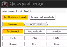 Ilustración de la pantalla panel de mandos
