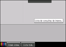 Ilustración de la pantalla panel de mandos