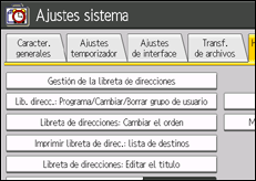 ilustración de la pantalla del panel de operaciones