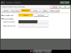 Ilustración de la pantalla panel de mandos