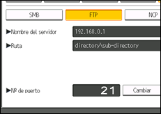 Ilustración de la pantalla panel de mandos