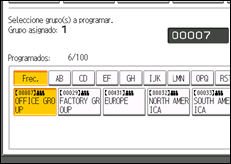 Ilustración de la pantalla panel de mandos