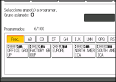 Ilustración de la pantalla panel de mandos