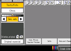 Ilustración de la pantalla panel de mandos