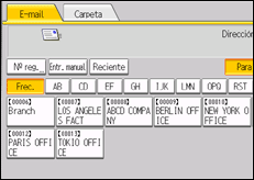 Ilustración de la pantalla panel de mandos