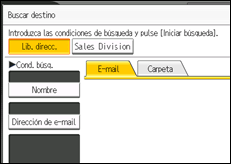 Ilustración de la pantalla panel de mandos