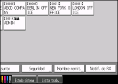 Ilustración de la pantalla panel de mandos