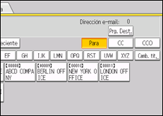 Ilustración de la pantalla panel de mandos