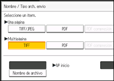 Ilustración de la pantalla panel de mandos