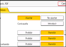 Ilustración de la pantalla panel de mandos