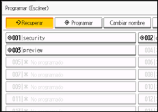 Ilustración de la pantalla panel de mandos
