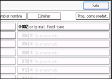 Ilustración de la pantalla panel de mandos