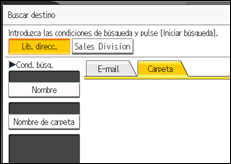 Ilustración de la pantalla panel de mandos