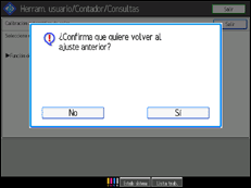 Ilustración de la pantalla panel de mandos