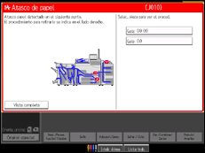 Ilustración de la pantalla panel de mandos